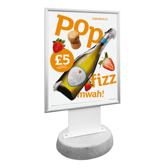 Concrete Base Forecourt Sign