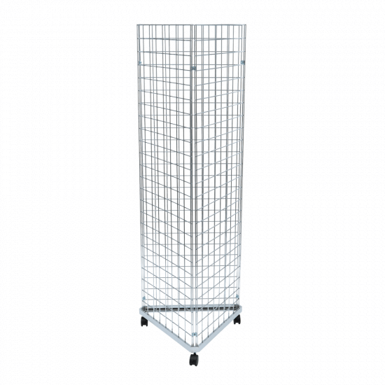Three Sided Gridwall Stand with Hooks