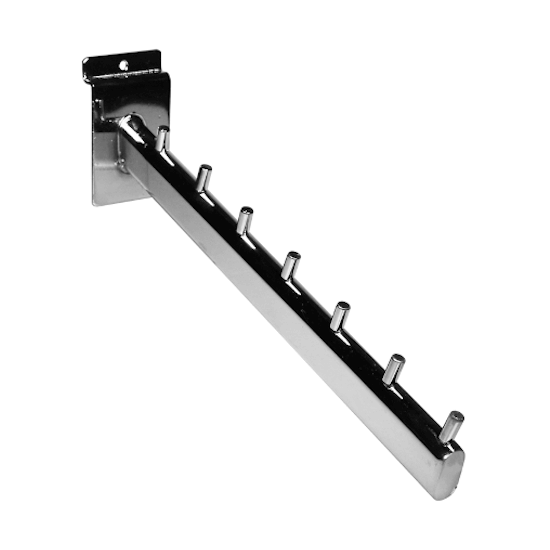 Slatwall Waterfall Arm Rail With 7 Notches