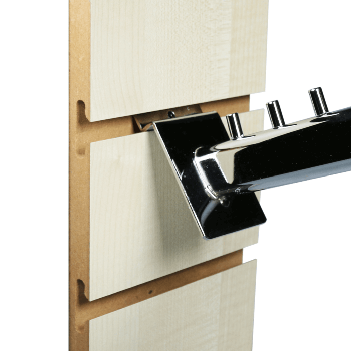 Slatwall Waterfall Arm Rail With 7 Notches