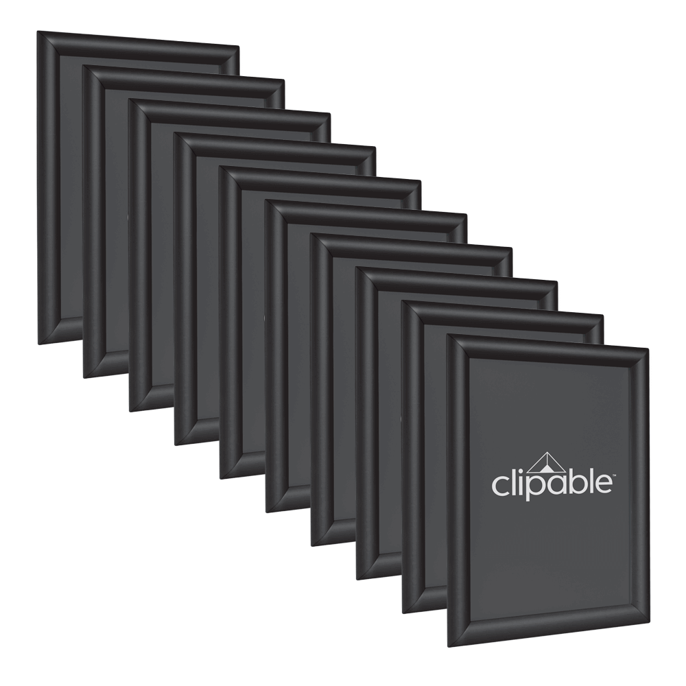 Black Snap Frames Pack of 10