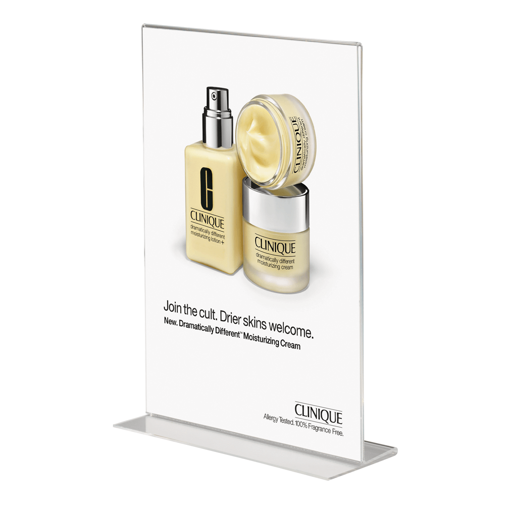 Double Sided Freestanding Acrylic Poster Holder