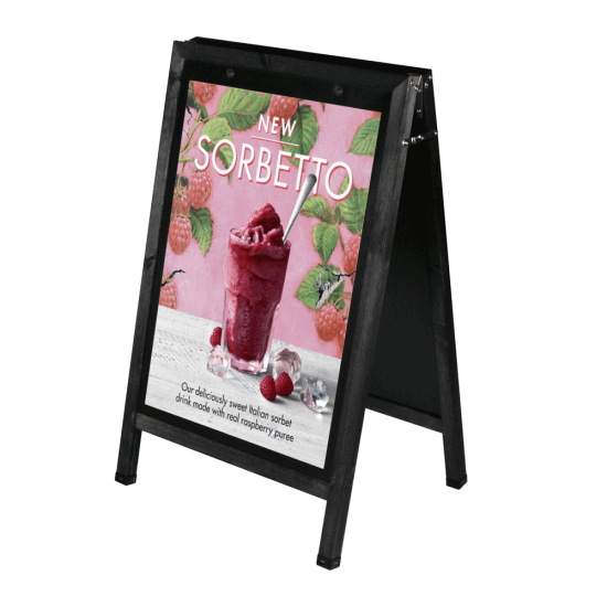 A1 Chalkboard A Board with Magnetic Poster Holder