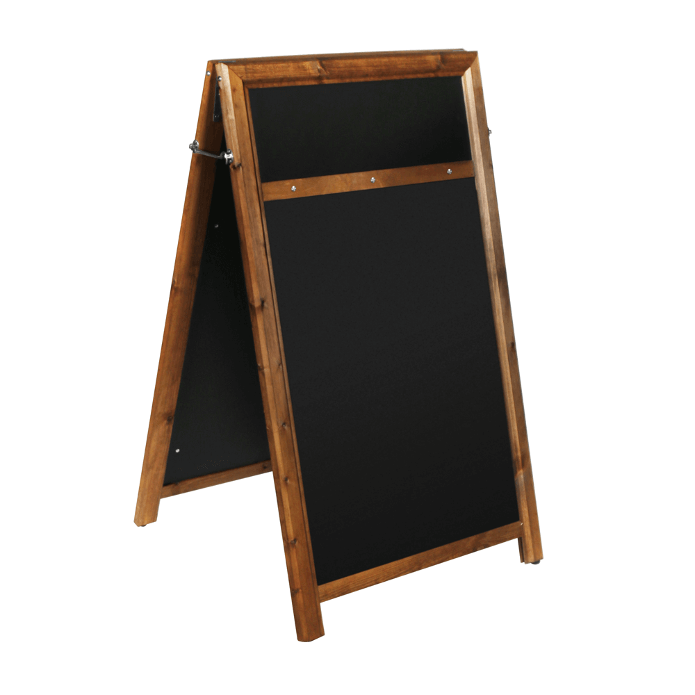 Chalkboard Wooden A Board with Poster Holder