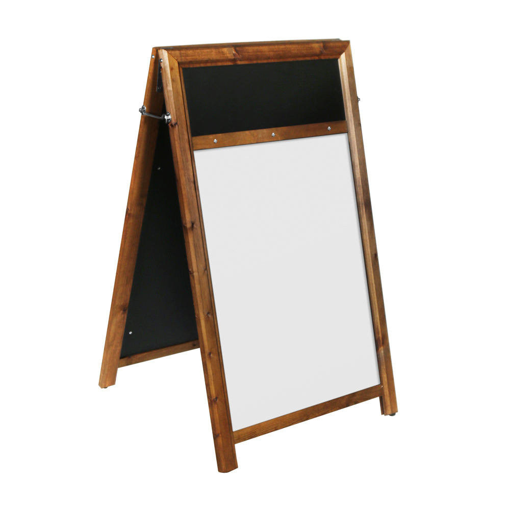 Chalkboard Wooden A Board with Poster Holder