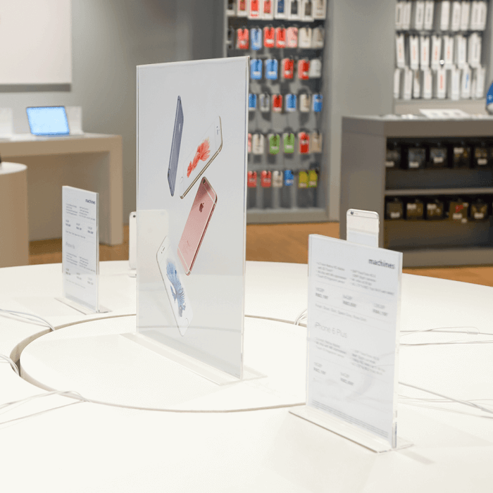 Double Sided Freestanding Acrylic Poster Holder