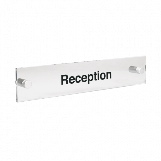 Rectangular Acrylic Door Signs with Standoffs
