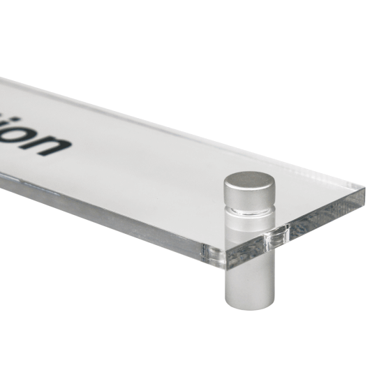 Rectangular Acrylic Door Signs with Standoffs