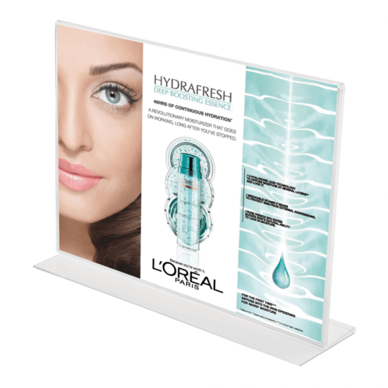 Double Sided Freestanding Acrylic Poster Holder