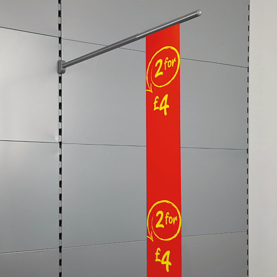 Aisle Fin Holder with Double Slot