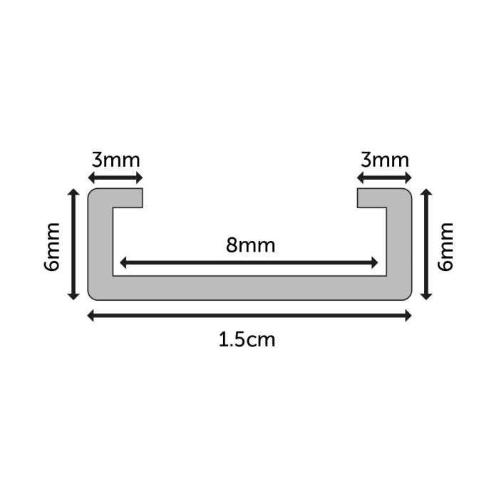 Cable and Rod Display Fixing Channel