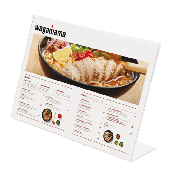 Freestanding Single Sided Acrylic Poster Holder