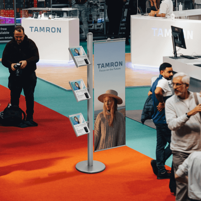 Brochure and Banner Display Stand