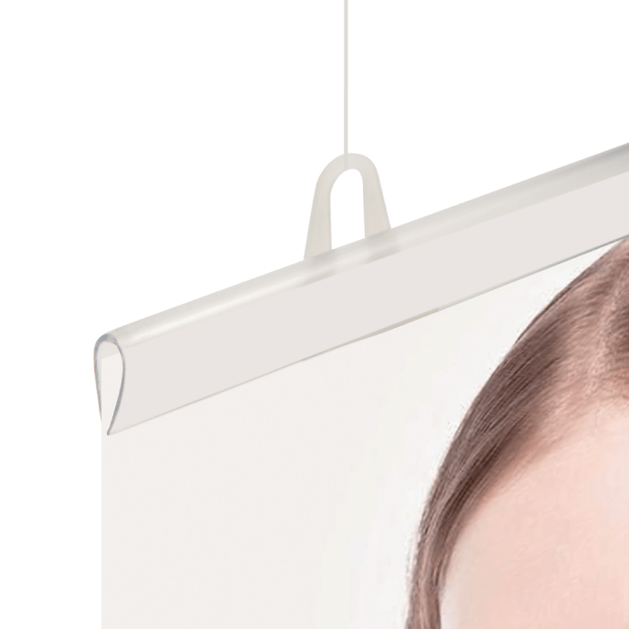 Triangular Plastic Poster Hanger Clips x 100