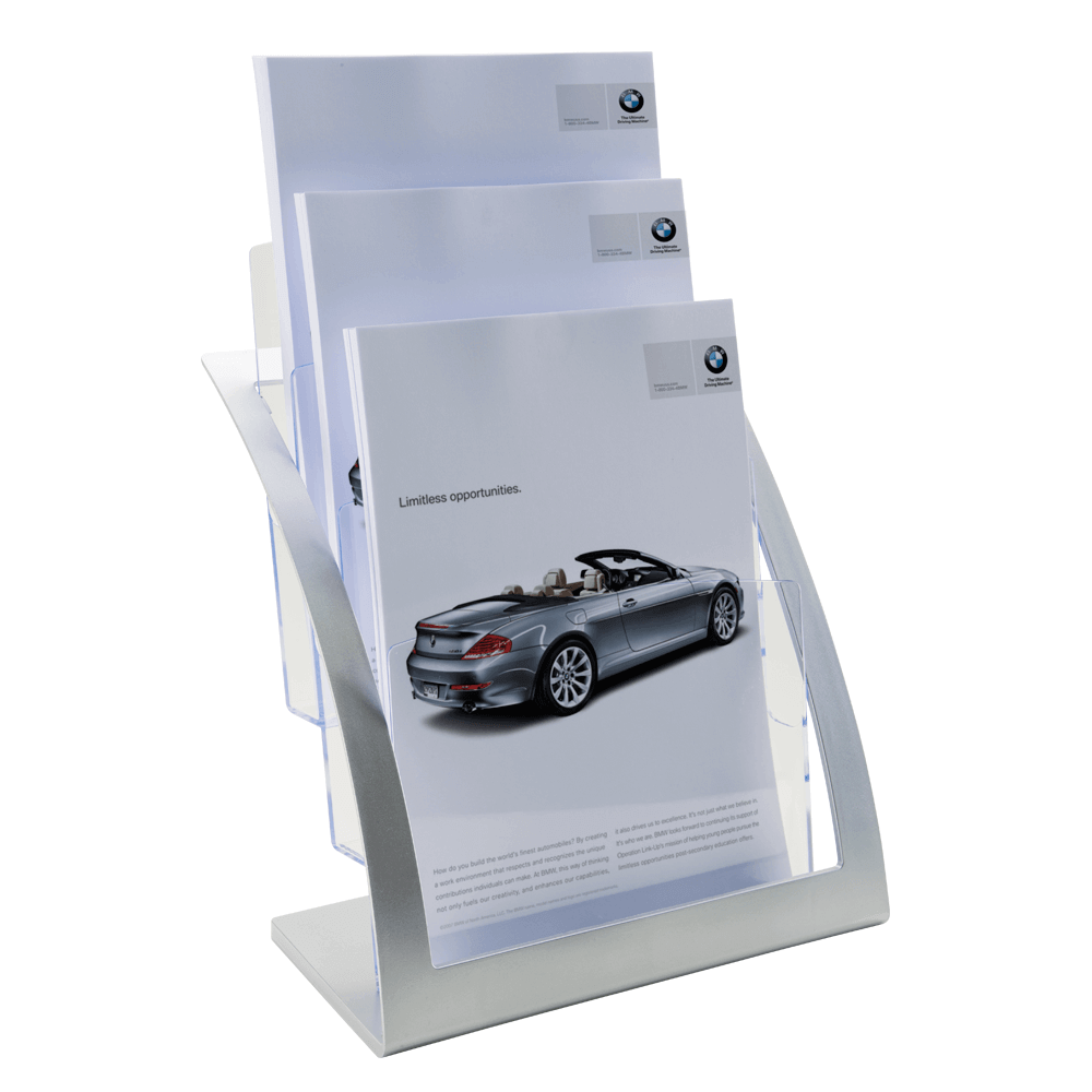 Contemporary Three Tier Leaflet Holder