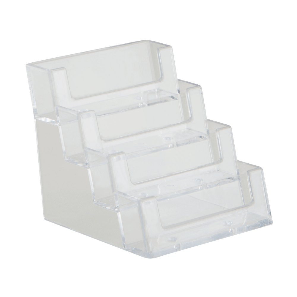 Four Tier Business Card Holder Counter Standing