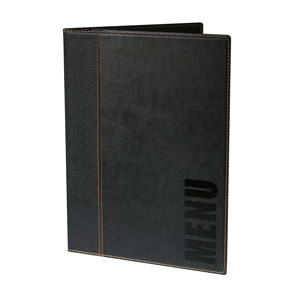 Contemporary Faux Leather Menu Covers