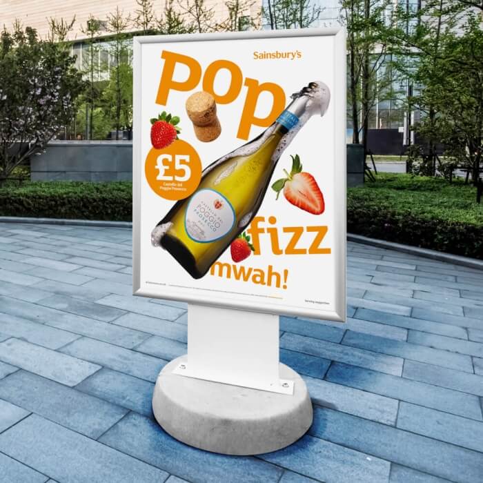 Concrete Base Forecourt Sign