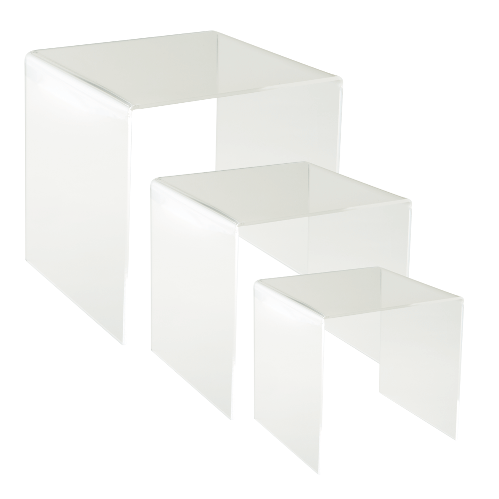 Set of Three Cubic Display Bridges