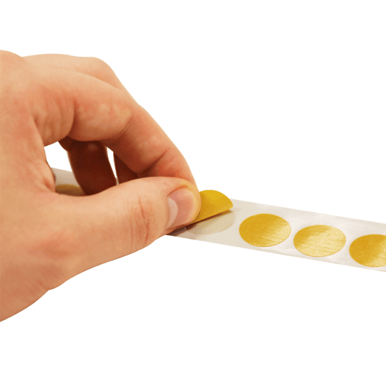 Clear Sticky Dots x 100