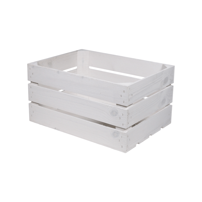 White Wooden Crate