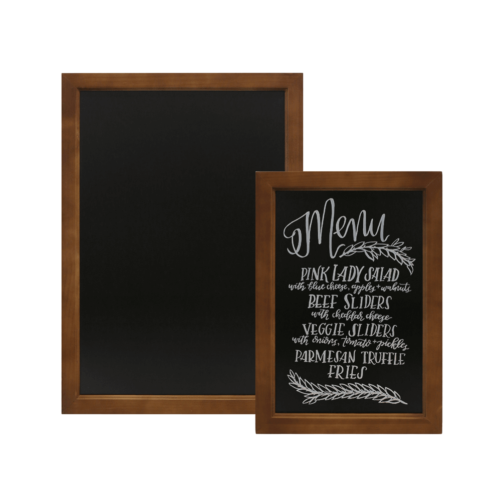 Chalkboard with Dark Wood Frame
