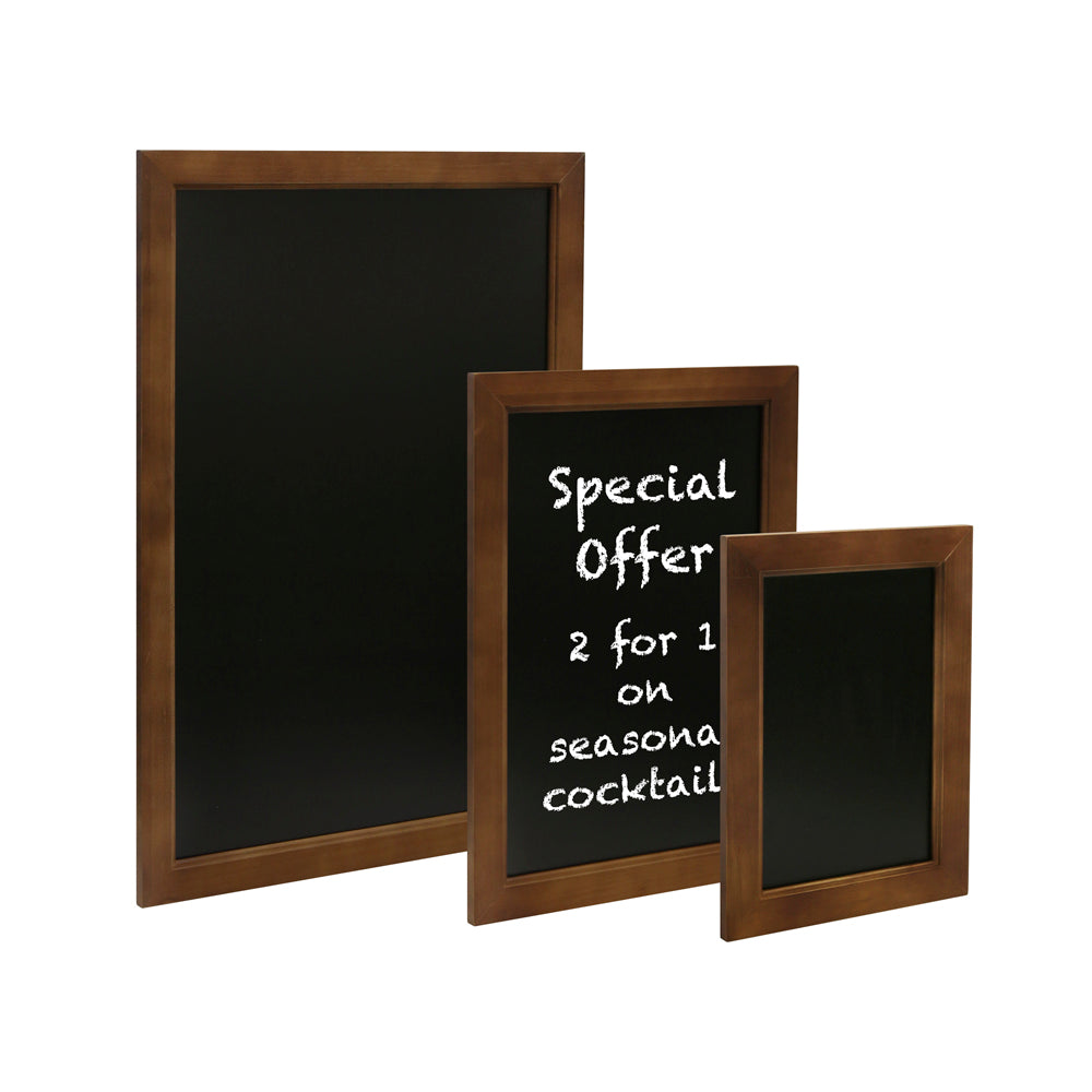 Chalkboard with Dark Wood Frame
