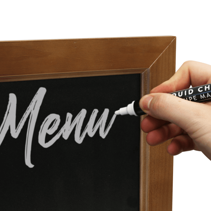 Chalkboard with Dark Wood Frame