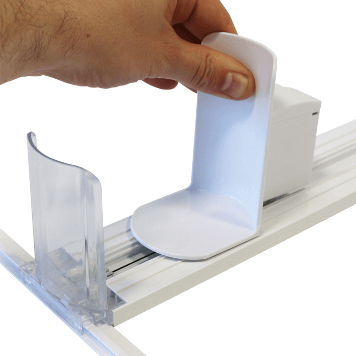 Spring Loaded Slow Feed Shelf Pusher System