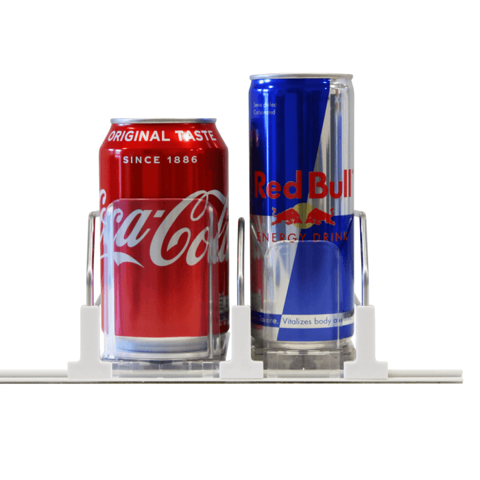 Spring Loaded Slow Feed Shelf Pusher System