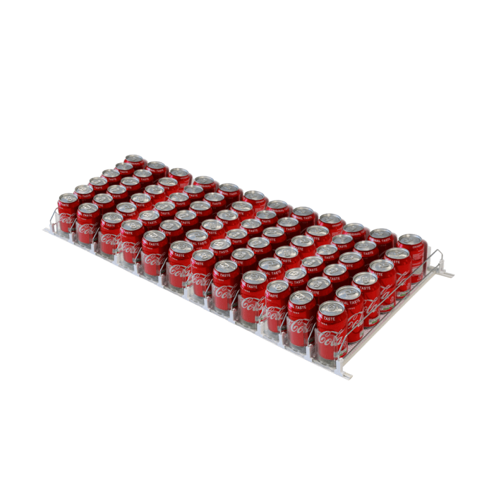 Spring Loaded Slow Feed Shelf Pusher System