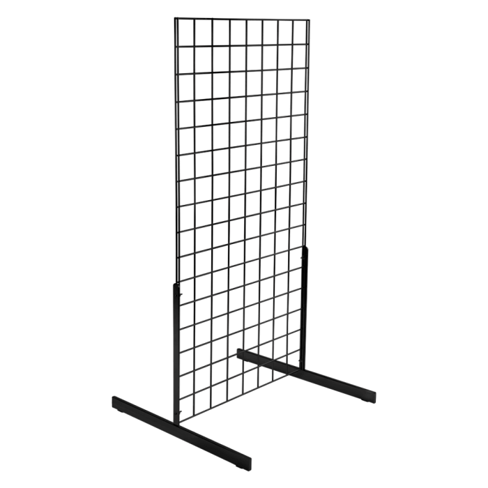 Black Grid Mesh Display Stands