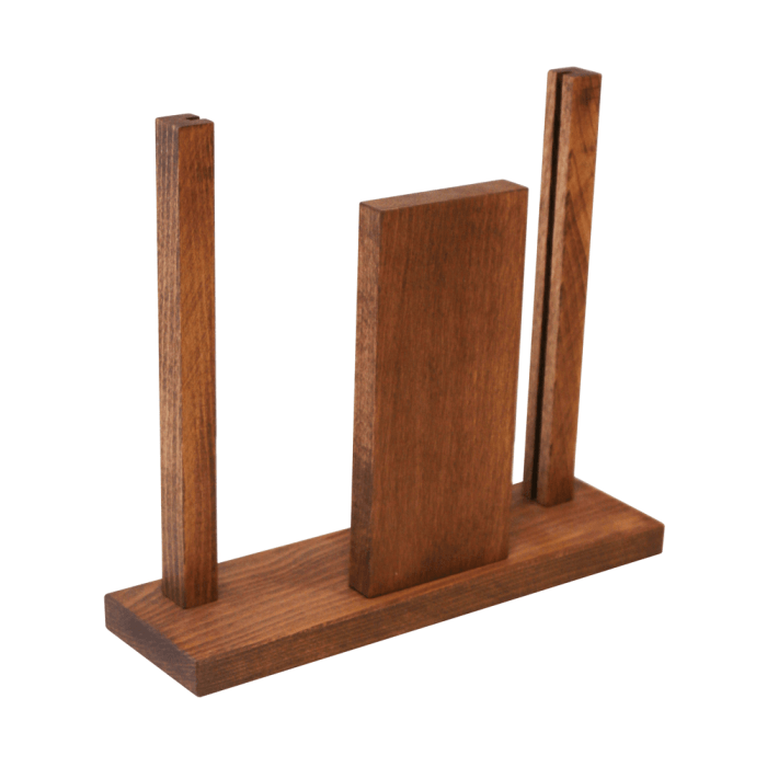 Duo Wooden Table Menu Holder