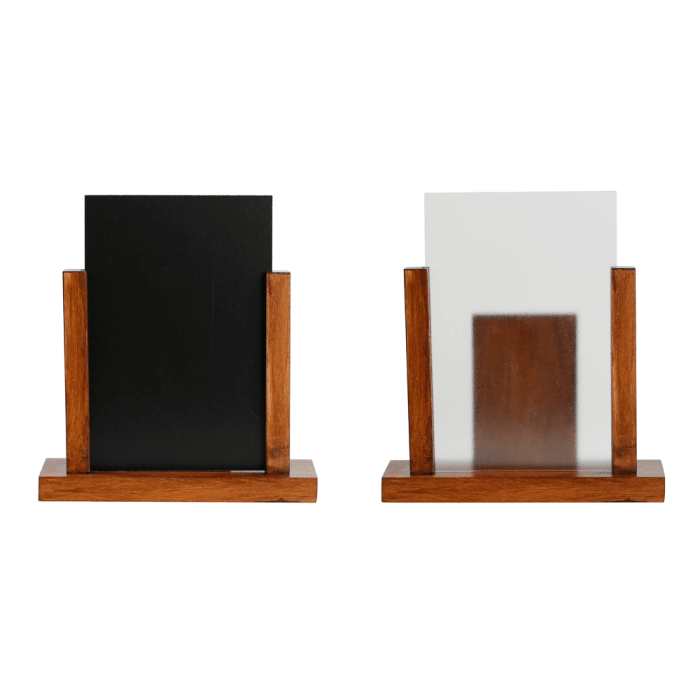 Duo Wooden Table Menu Holder