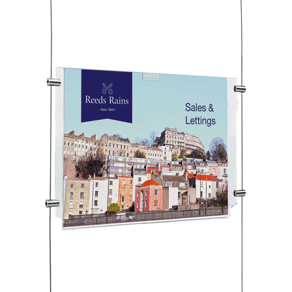 Poster Pocket for Cable and Rod Display Systems