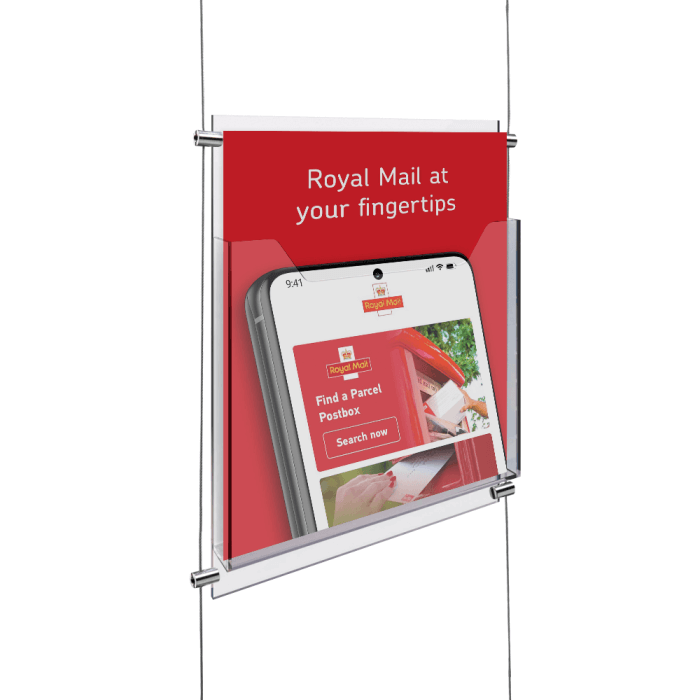 Cable and Rod Display Leaflet Holder