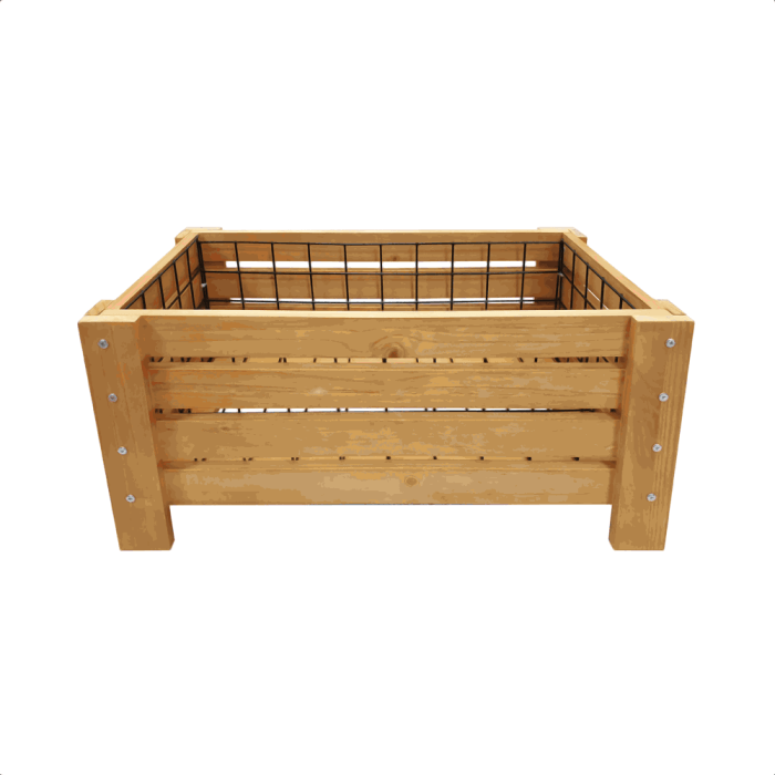 Wooden Crate Dump Bin