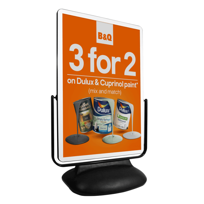 Large Forecourt Sign With Counter Balanced Panel