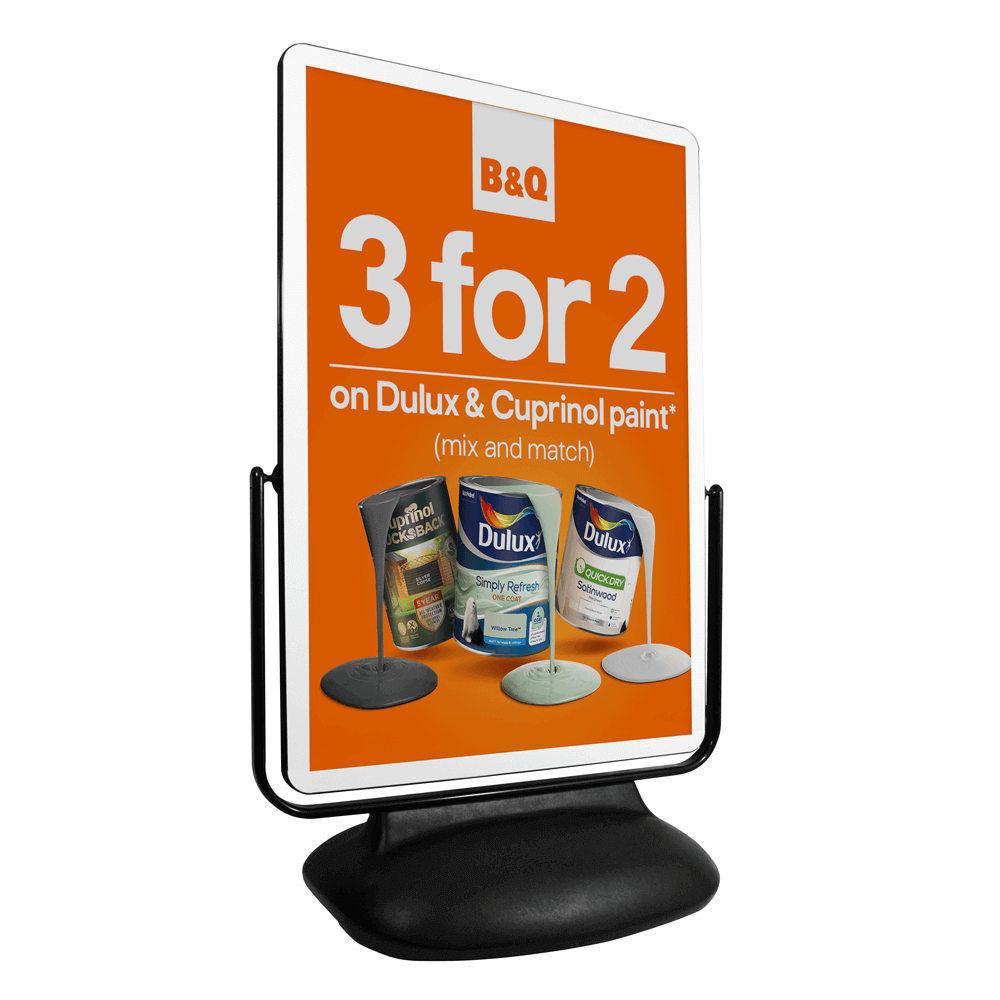 Large Forecourt Sign With Counter Balanced Panel