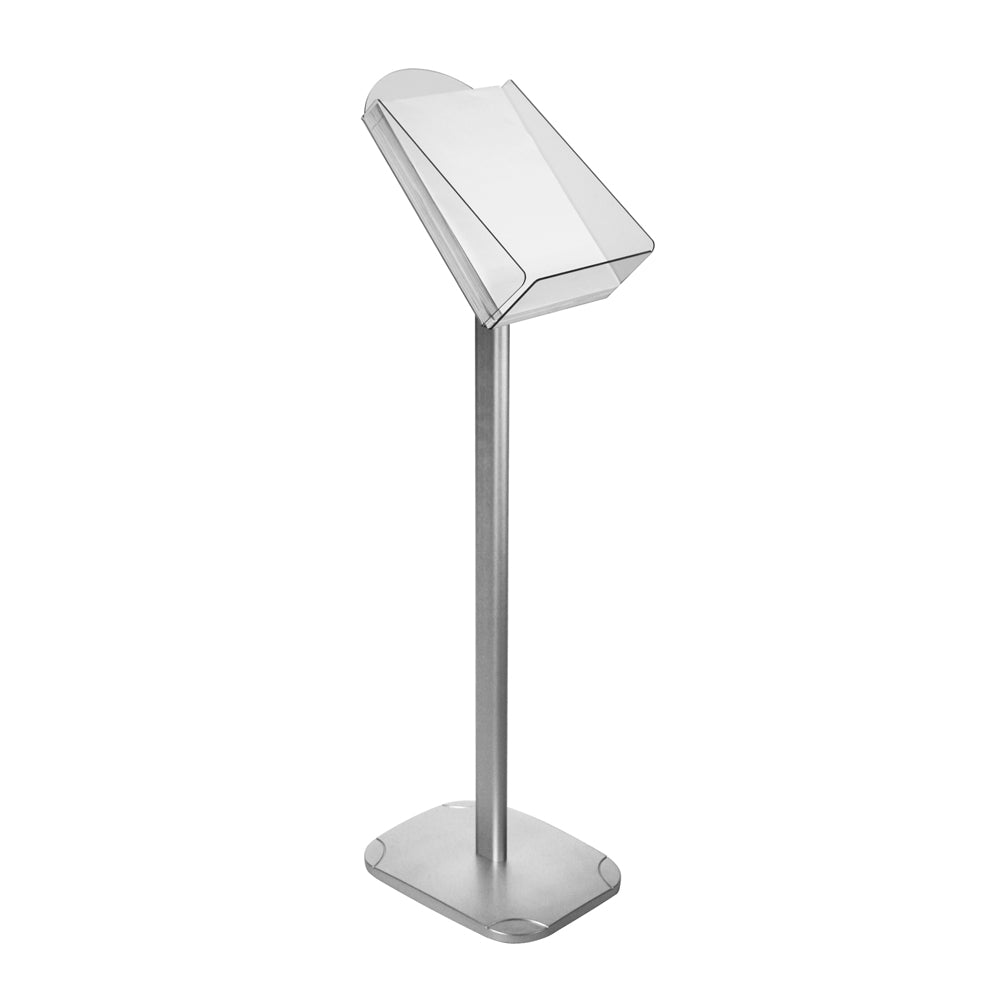 Free Standing A4 Catalogue Holder with Optional Header