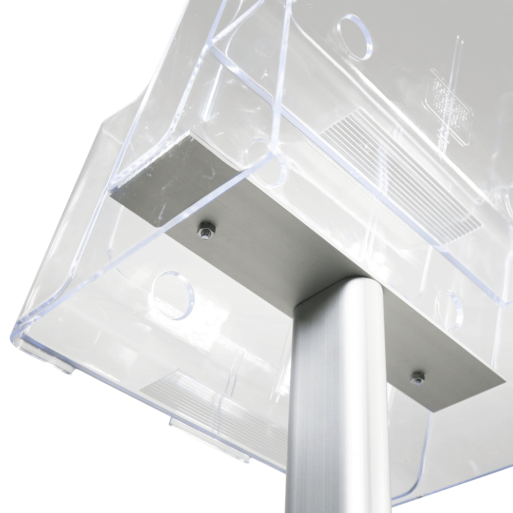 Freestanding Leaflet Dispenser with Tiers