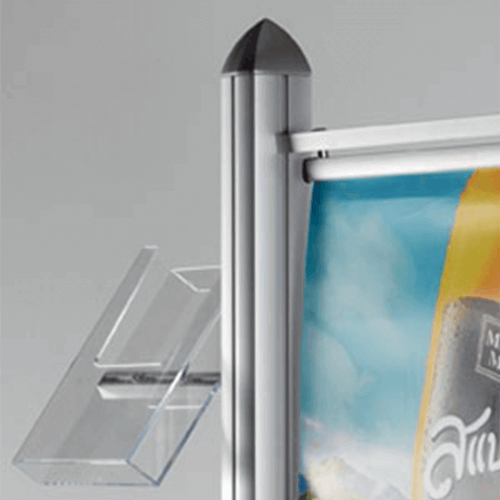 Pole Display Stand For Poster and Leaflet Display Units