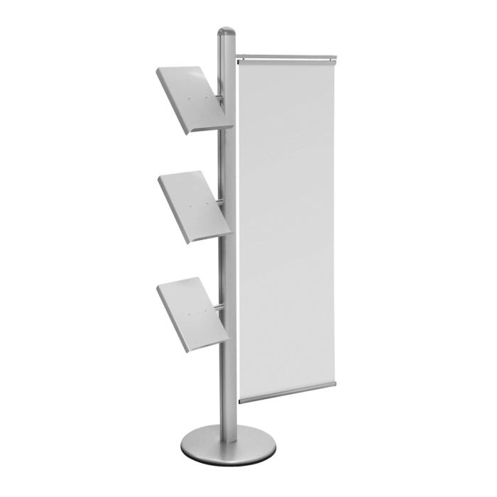 Brochure and Banner Display Stand