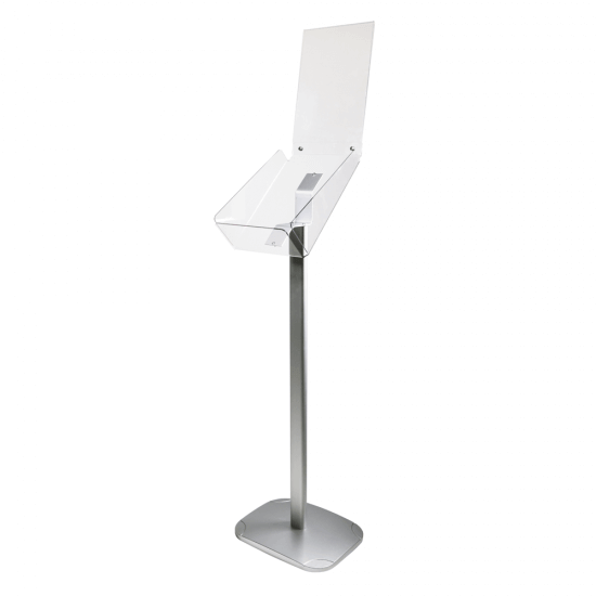 Free Standing A4 Catalogue Holder with Optional Header