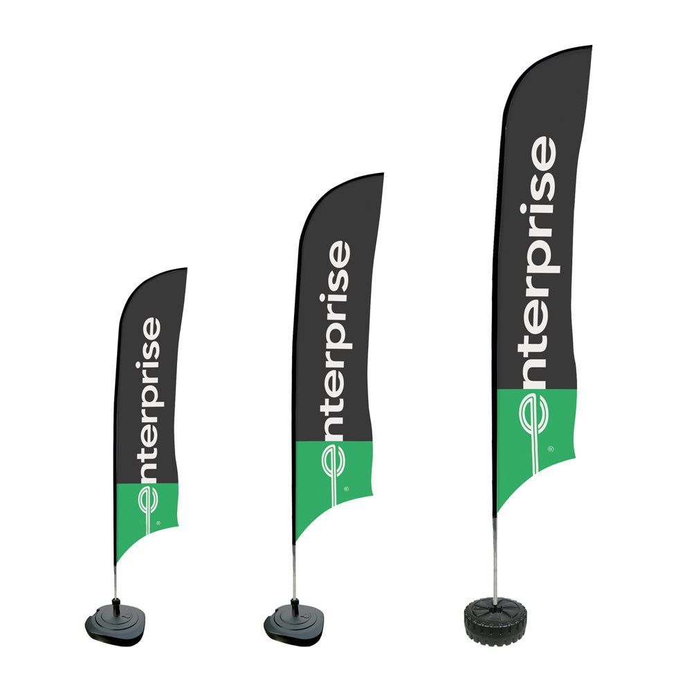 Feather Flag with Single Side Custom Print