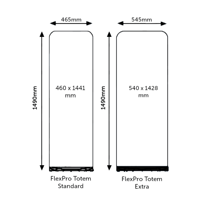 FlexPro Totem Pavement Sign