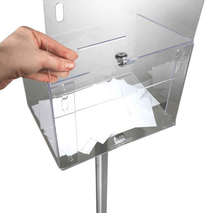 Freestanding Ballot Box with Lock