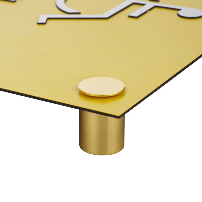 Lockable Acrylic Sign Standoffs Hole Mount