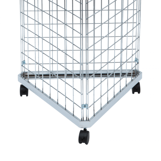 Three Sided Gridwall Stand with Hooks