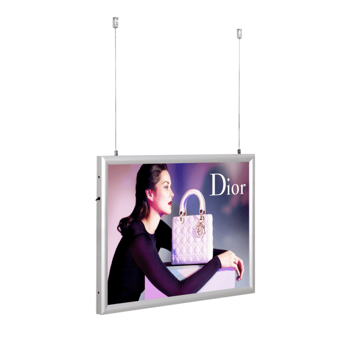 Double Sided Hanging LED Backlit Snap Frame